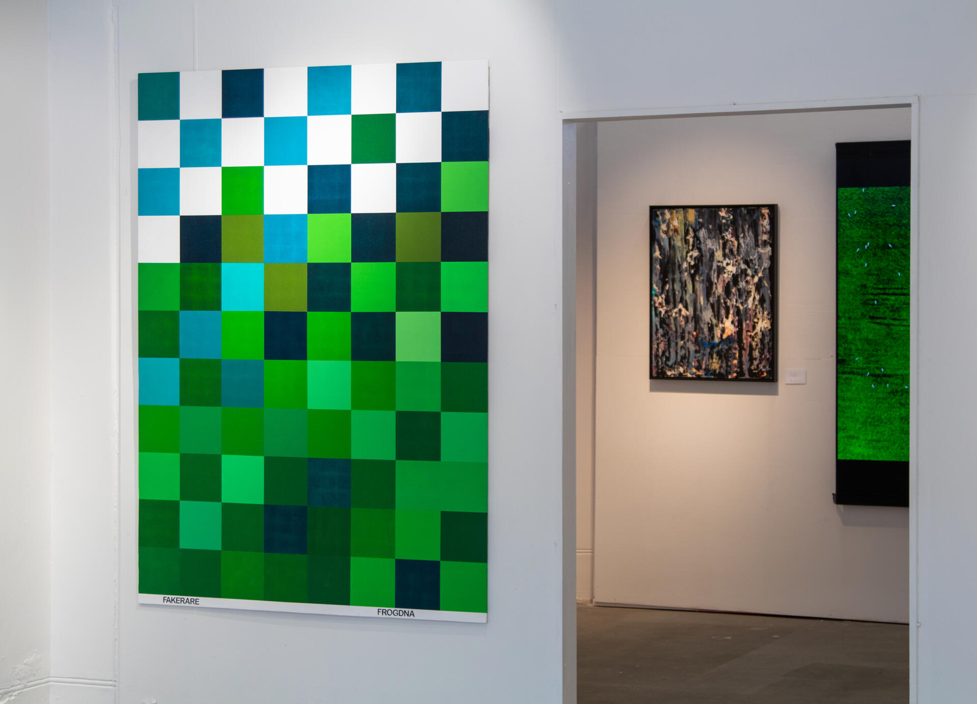 FROGDNA · 88-pixel painting at The Line Gallery